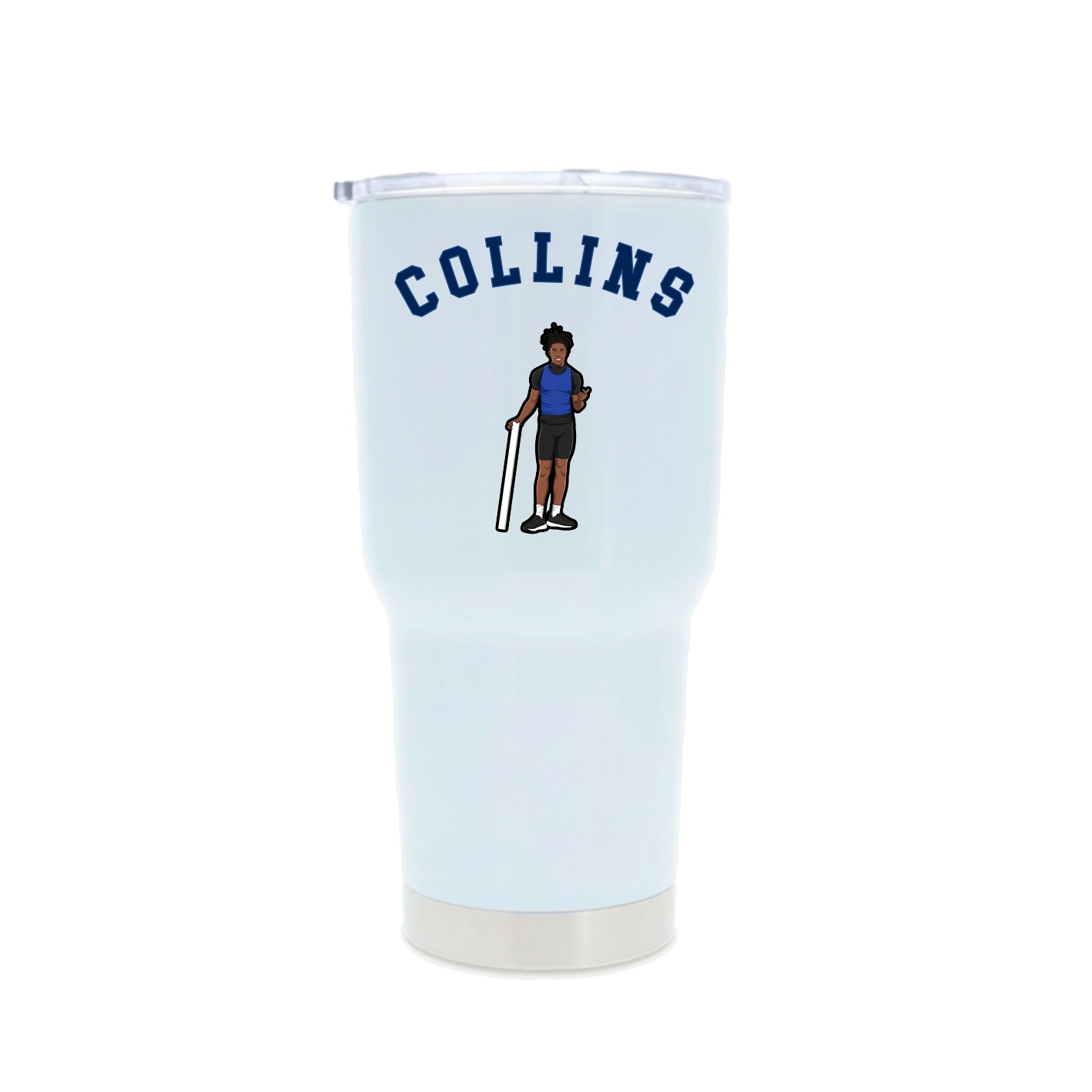 30oz Stainless Steel Tumbler — Shirsey Arch in White
