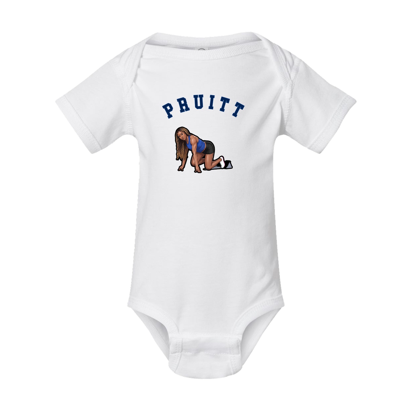 Baby Onesie — Shirsey Arch in White