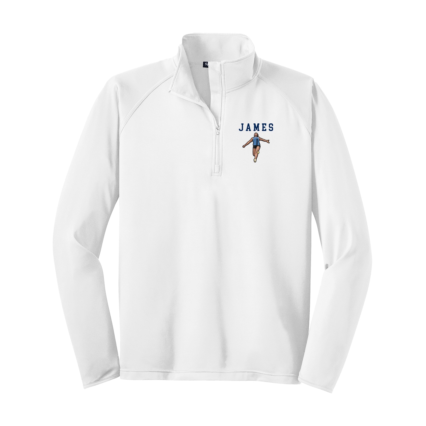 Q-Zip Pullover — Shirsey in White