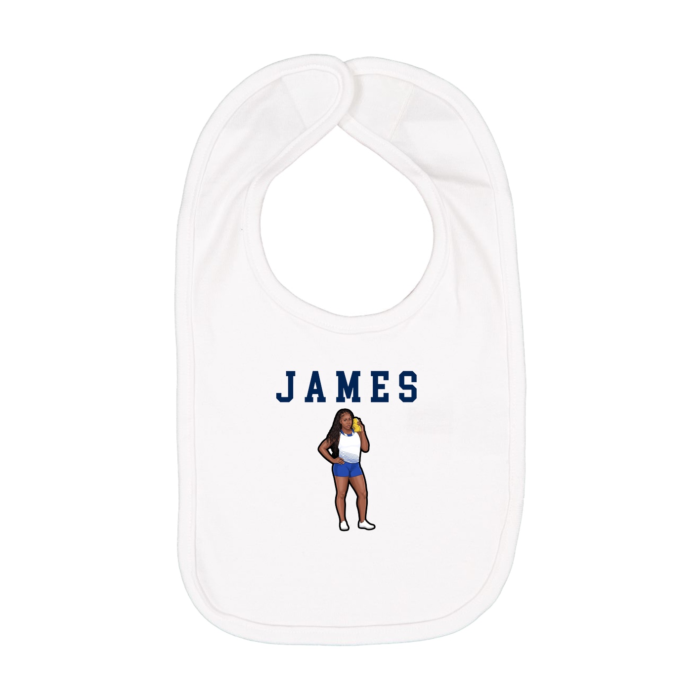 Infant Bib — Shirsey in White
