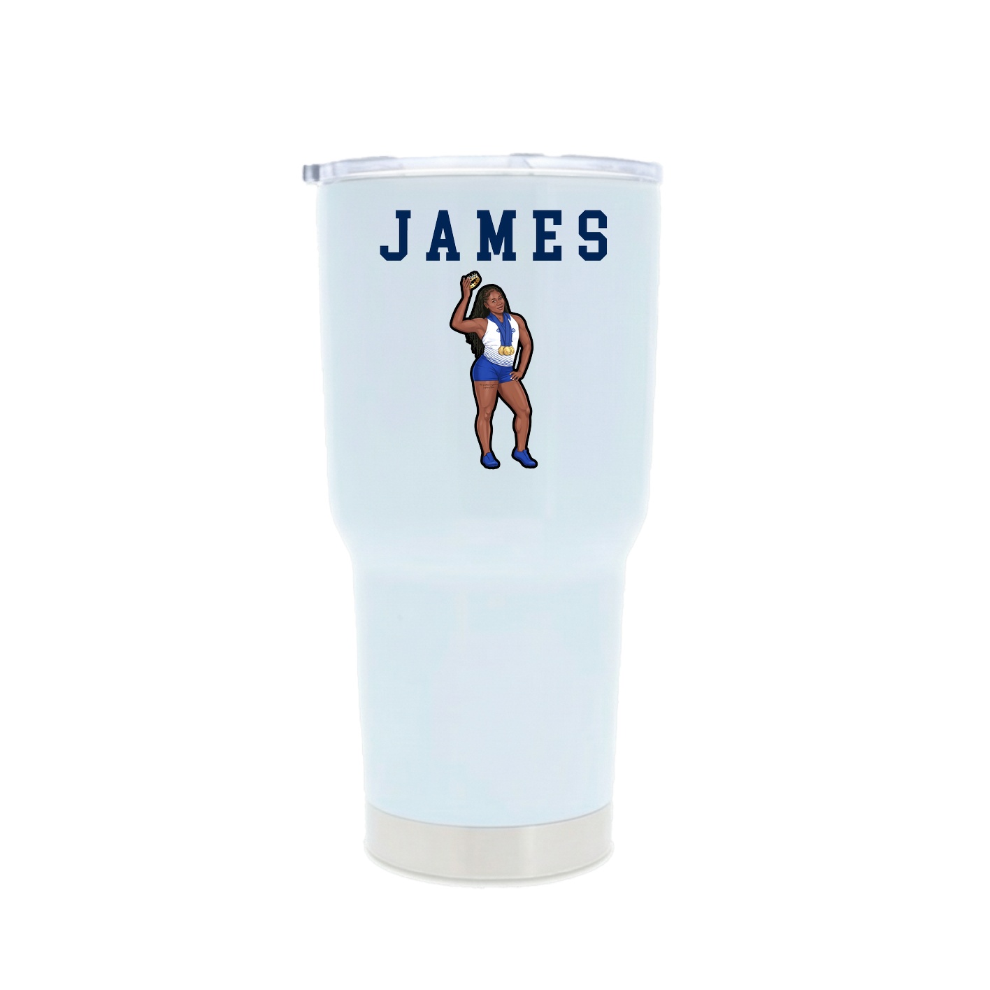 30oz Stainless Steel Tumbler — Shirsey in White