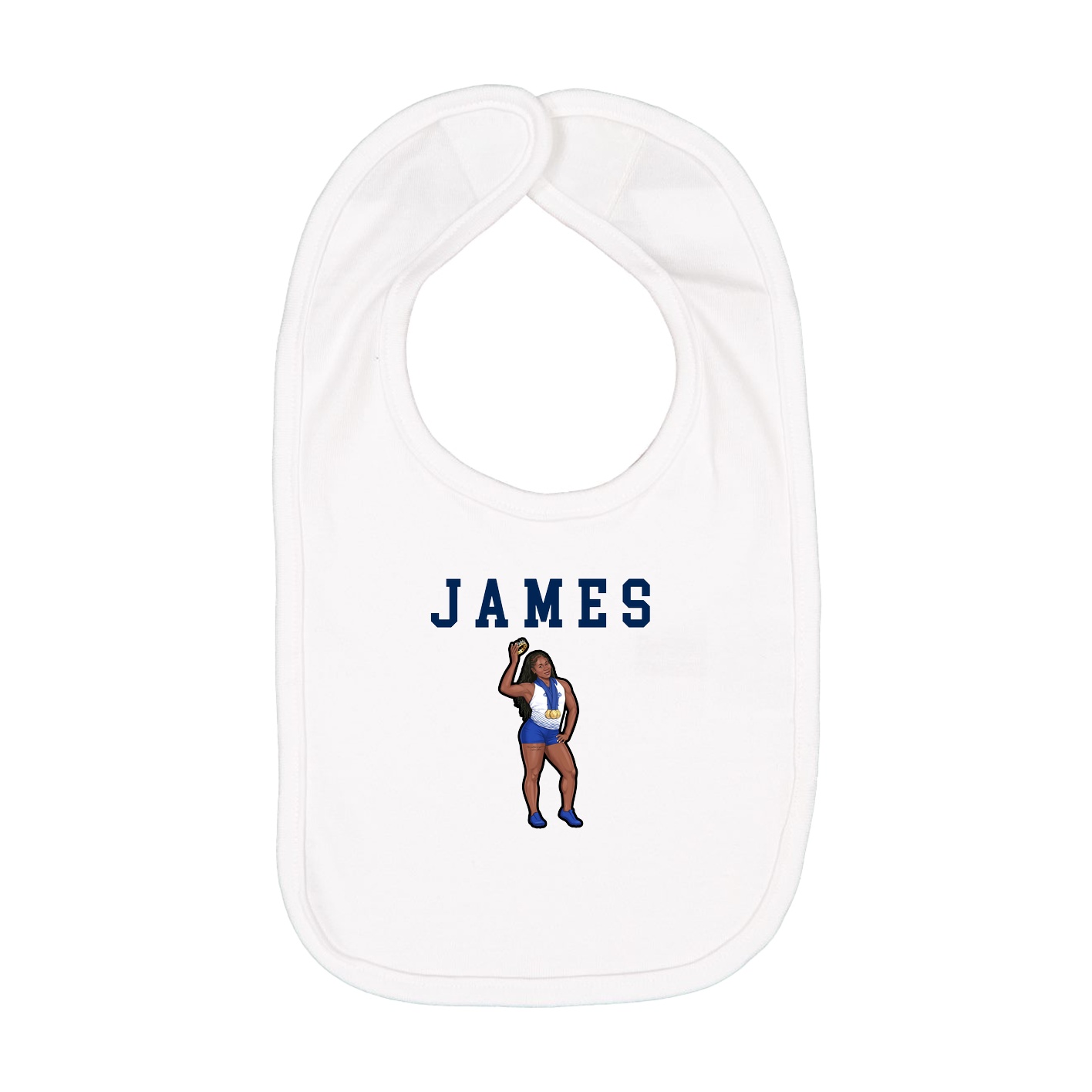 Infant Bib — Shirsey in White