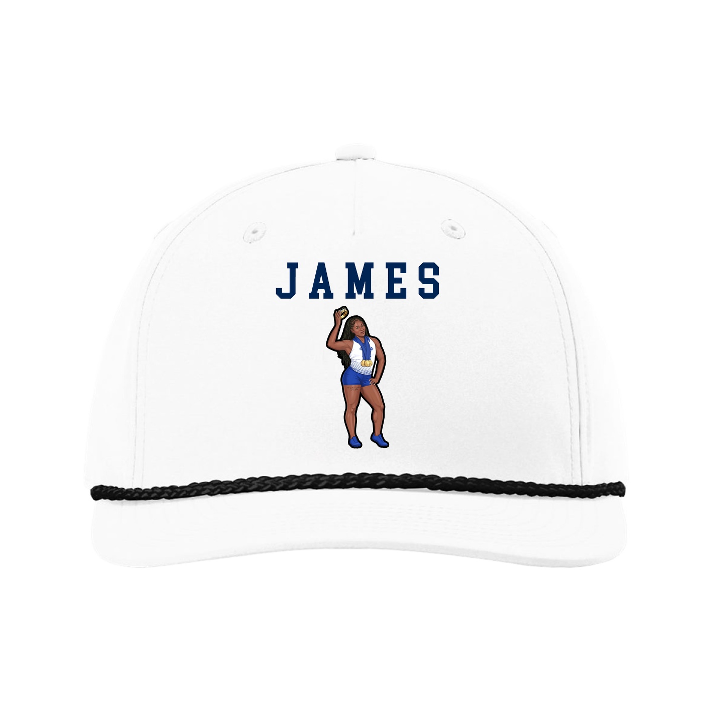 Five-Panel Classic Rope Cap — Shirsey in White