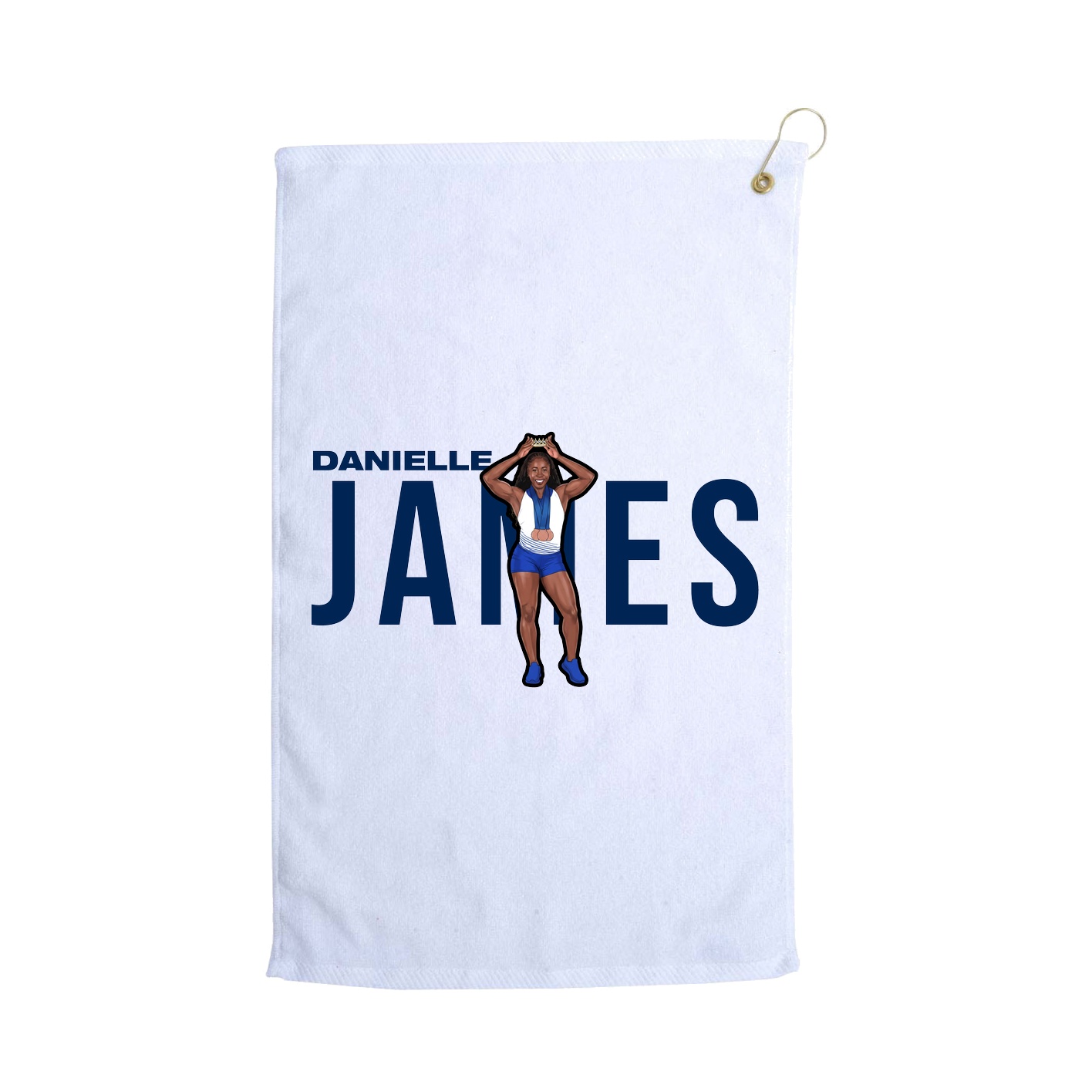 Golf Towel — Player Name in White