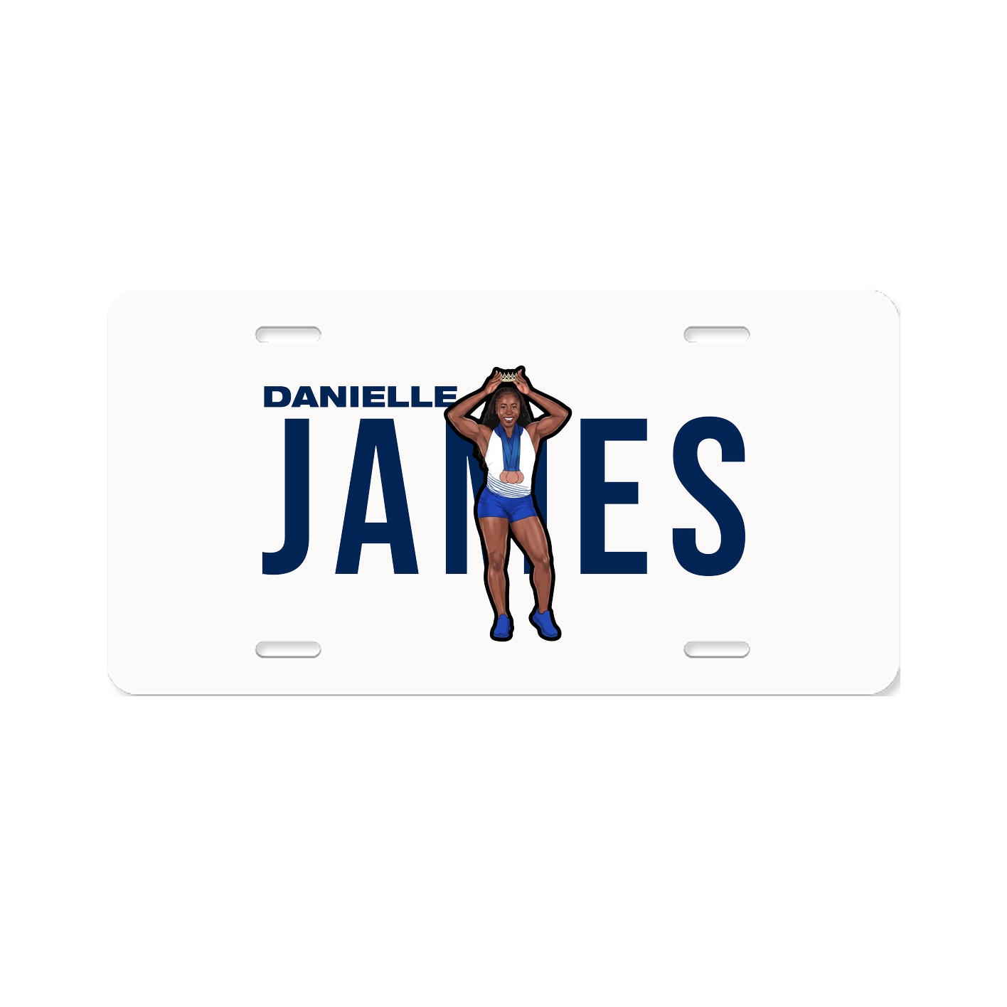 License Plate — Player Name in Classic