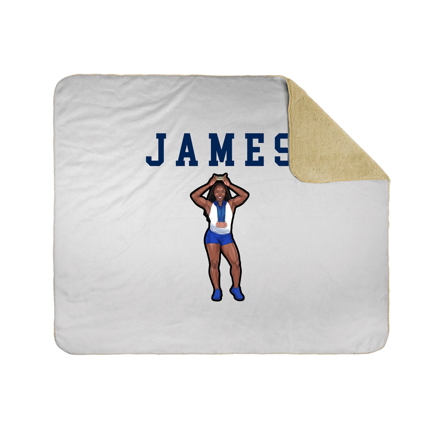 Throw Blanket — Shirsey in White