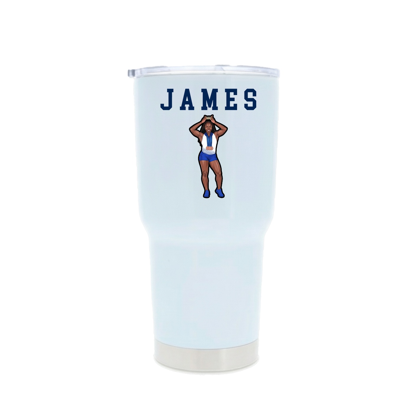 30oz Stainless Steel Tumbler — Shirsey in White