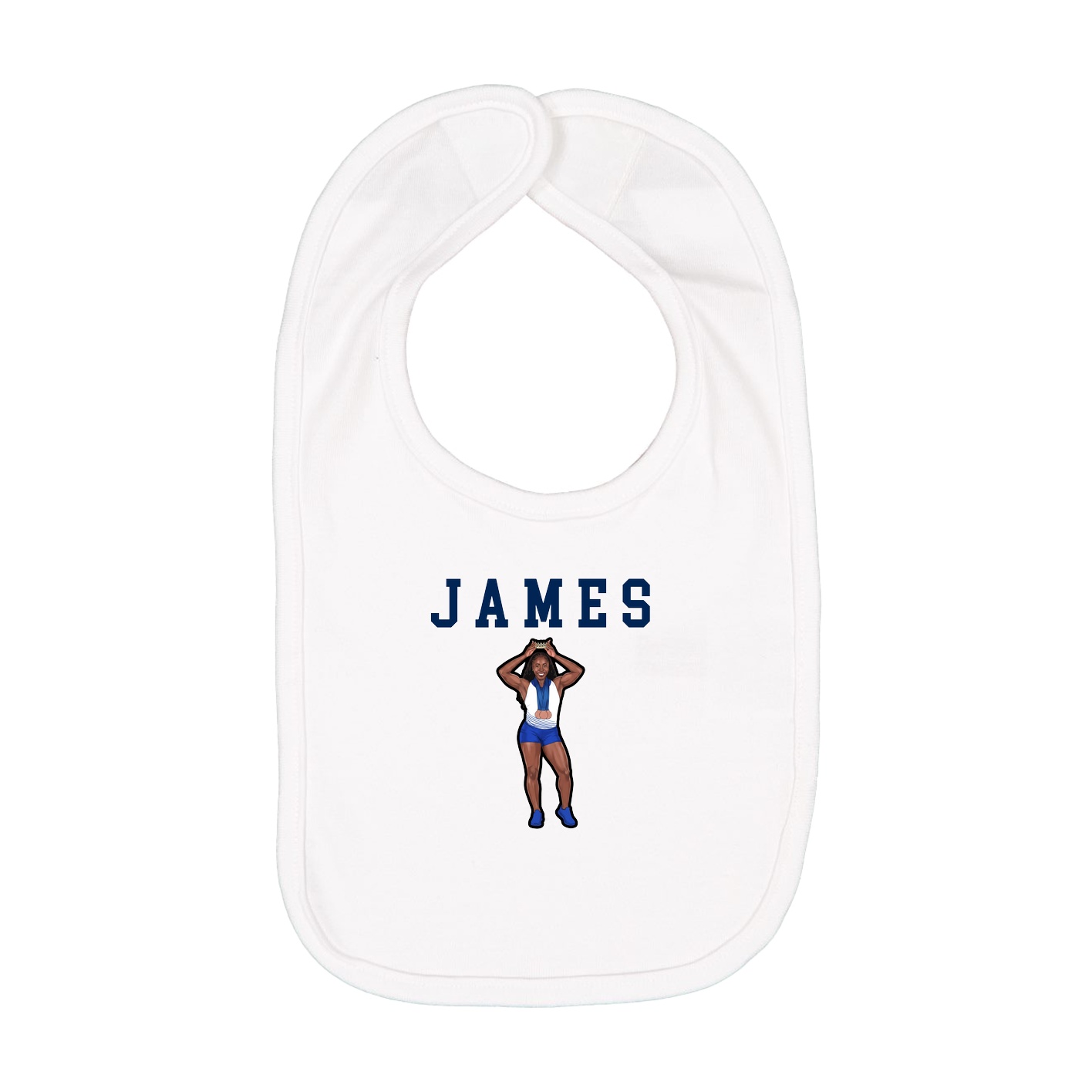 Infant Bib — Shirsey in White