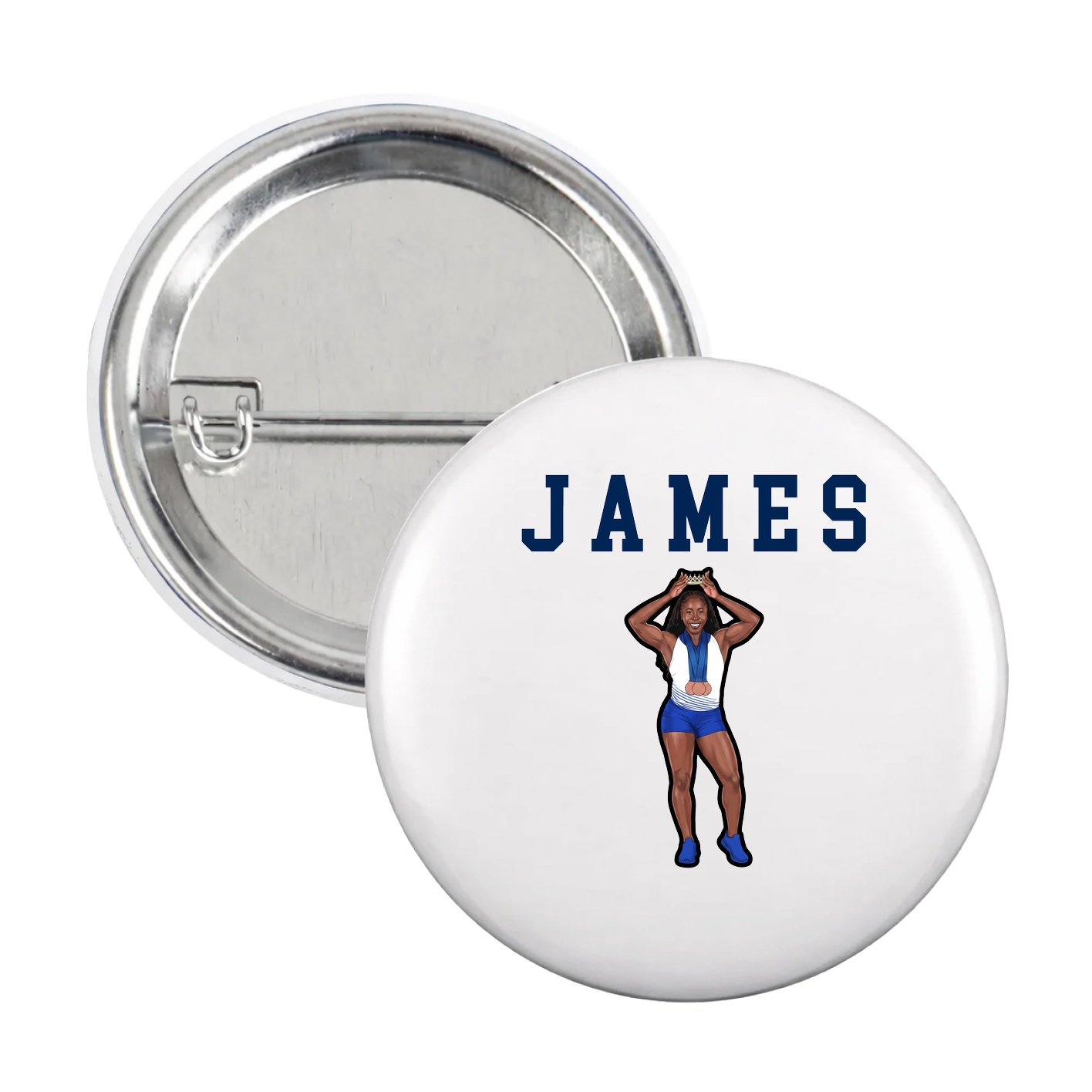 Game Day Button — Shirsey in White