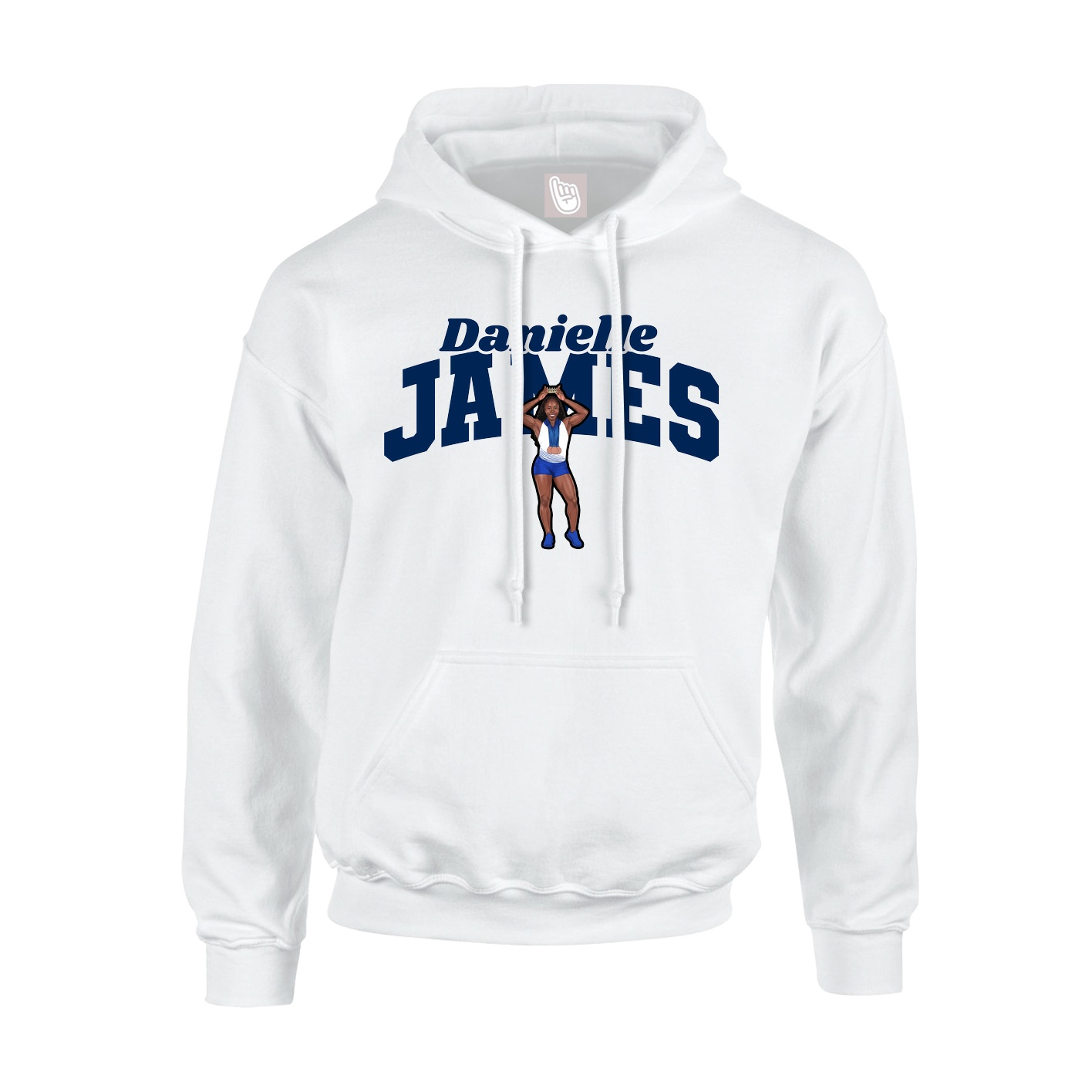 Hoodie — Signature Arch in White