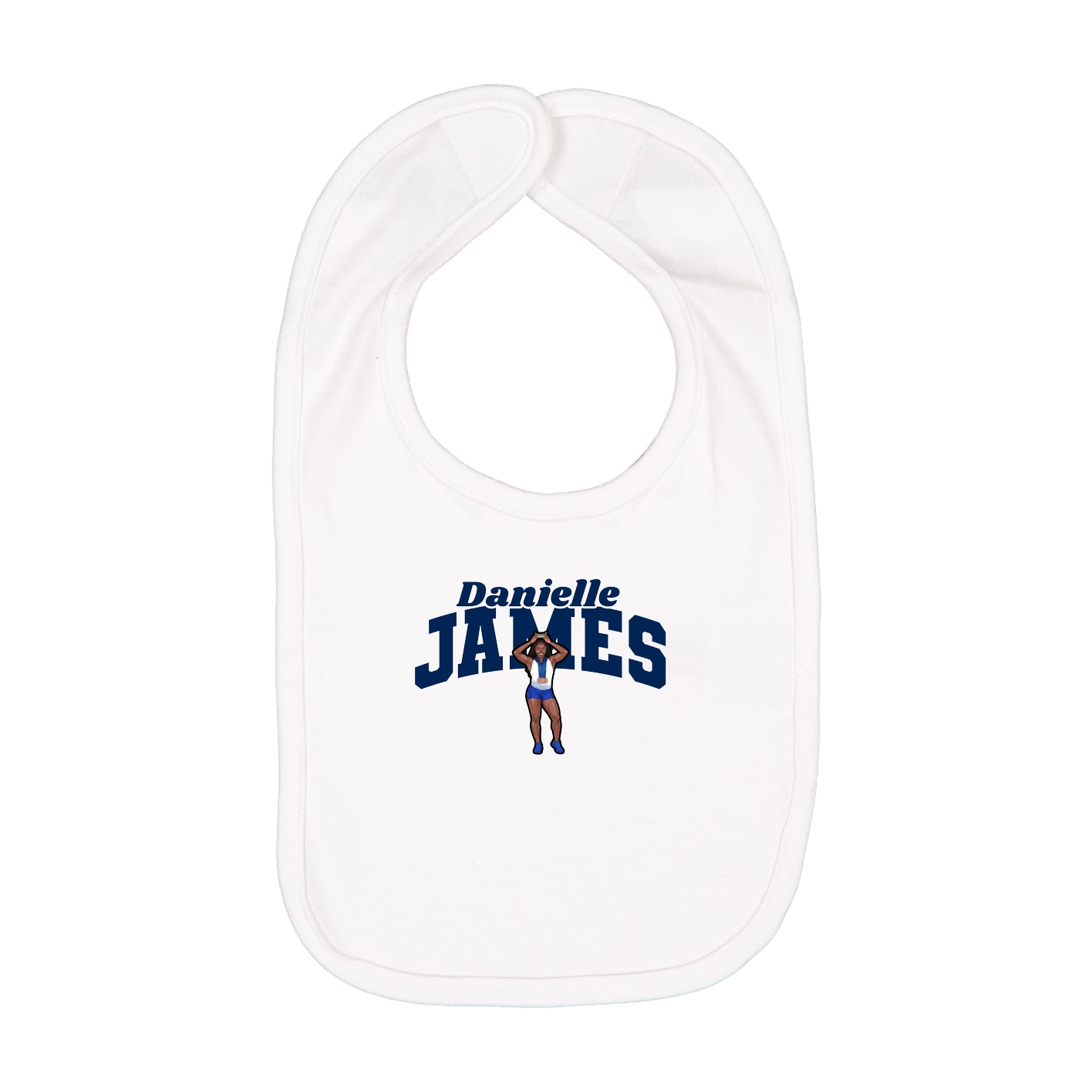 Infant Bib — Signature Arch in White