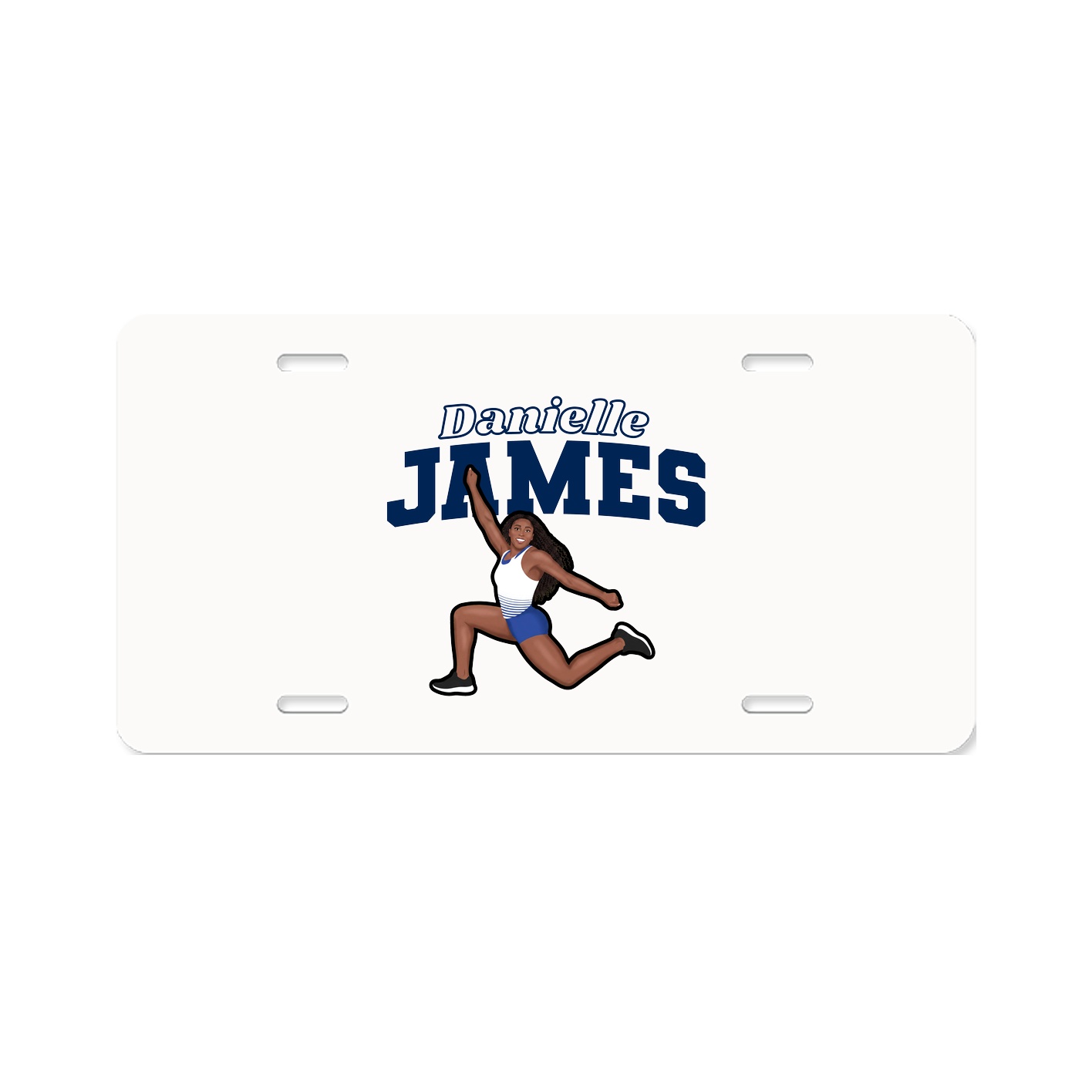 License Plate — Name Arch in Classic