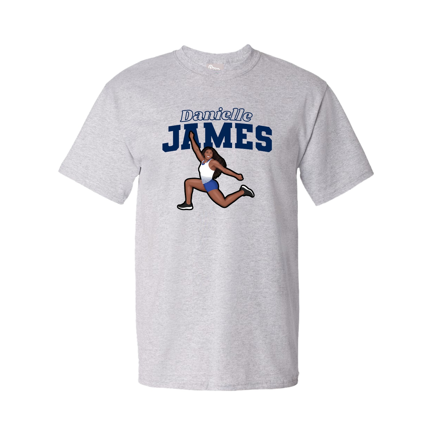 Youth Tee — Name Arch in Grey