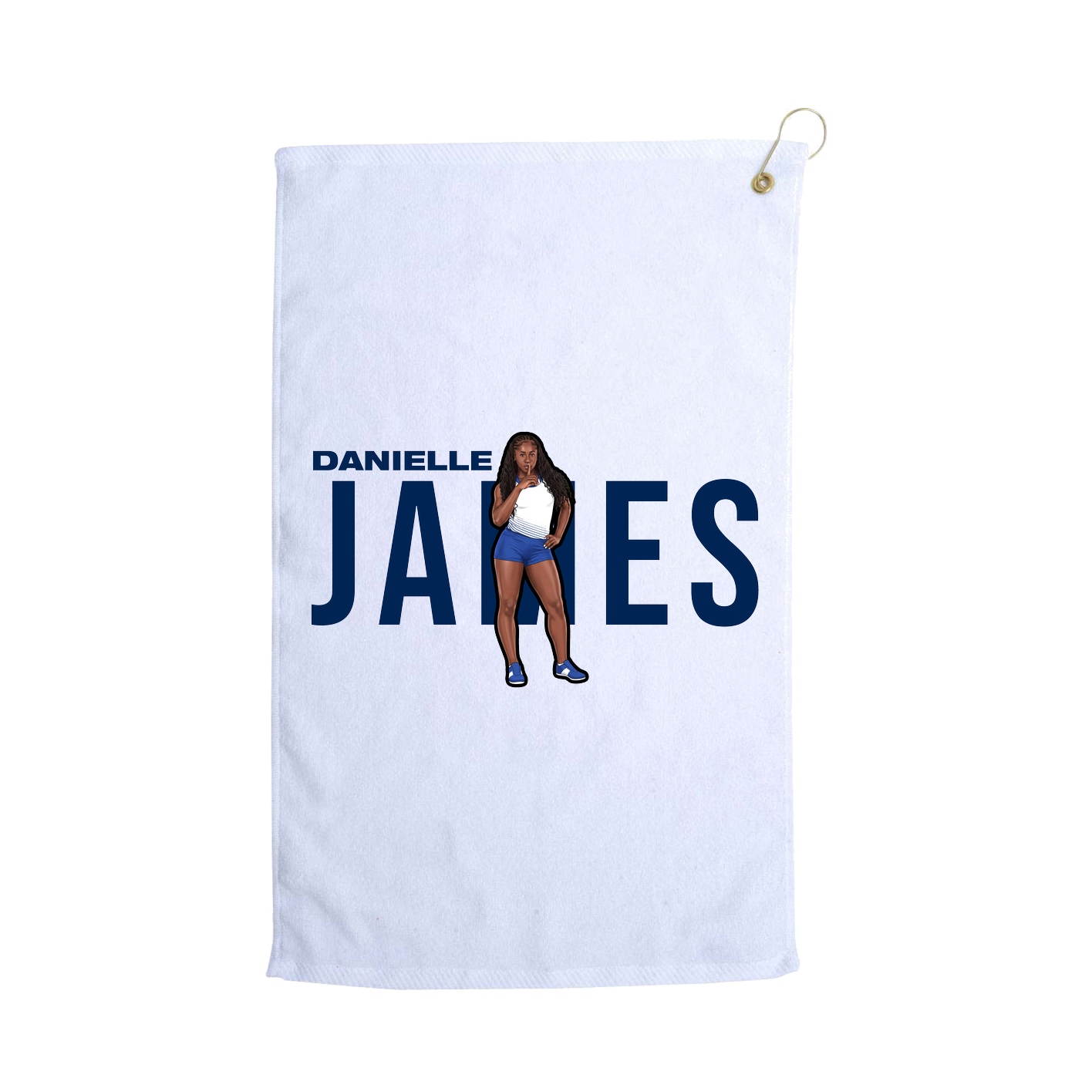 Golf Towel — Player Name in White