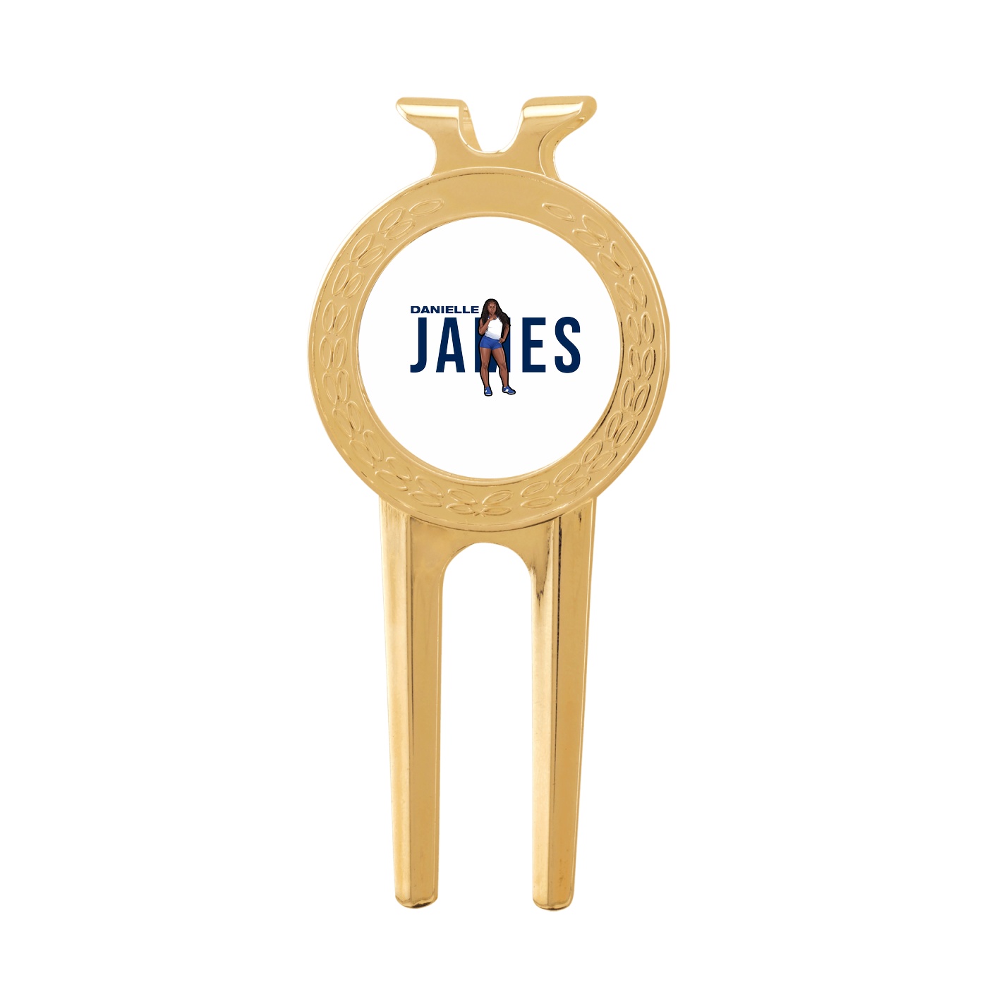 Divot Tool with Ball Marker — Player Name in Classic