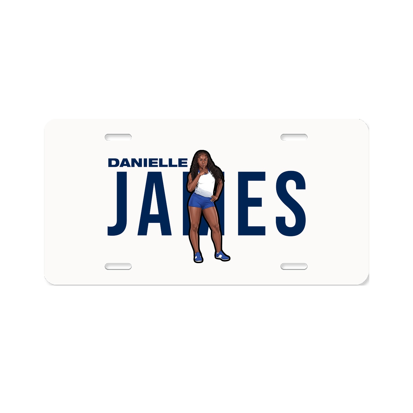 License Plate — Player Name in Classic