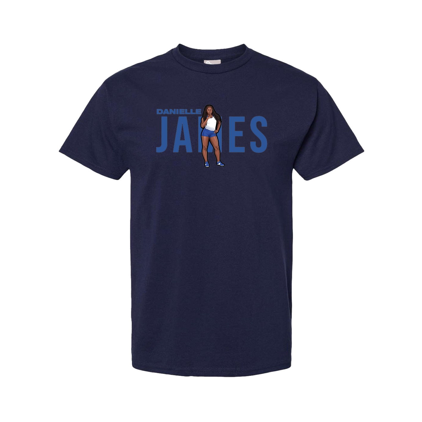 Tee — Player Name in Navy