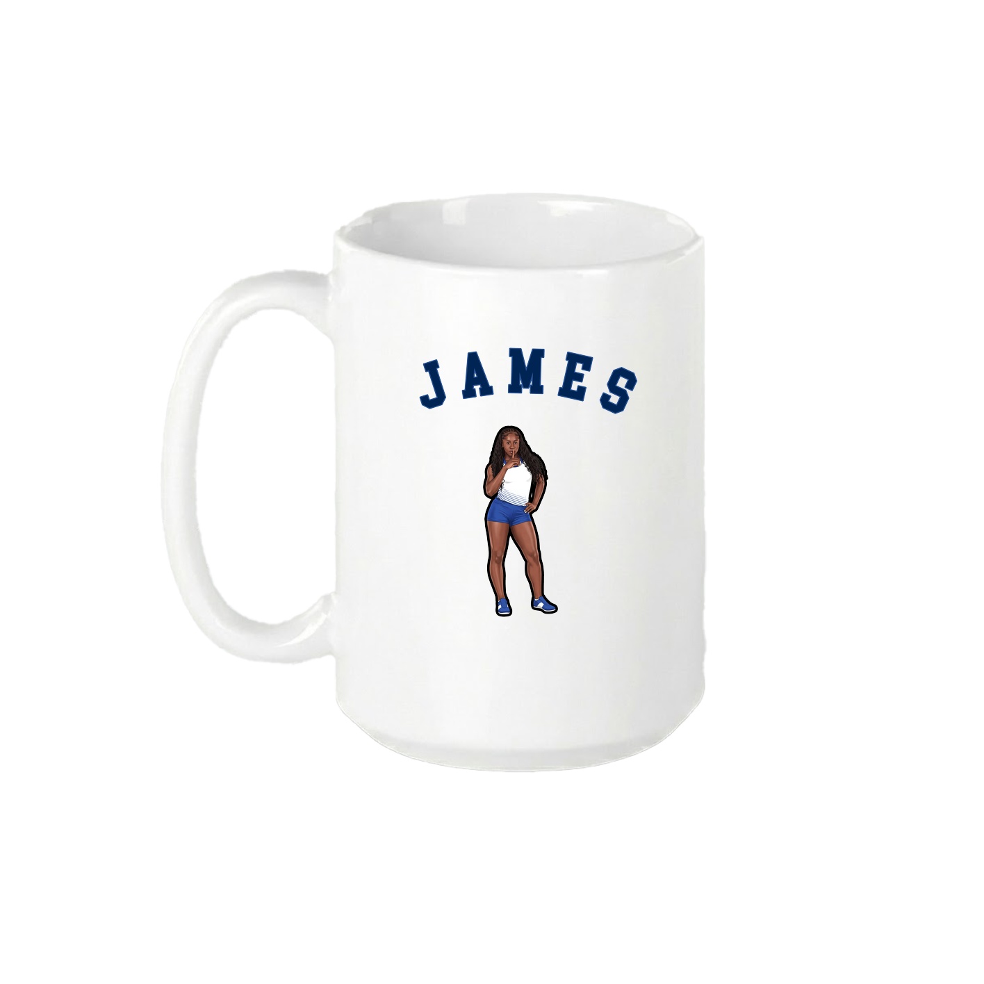 15oz Coffee Mug — Shirsey Arch in White