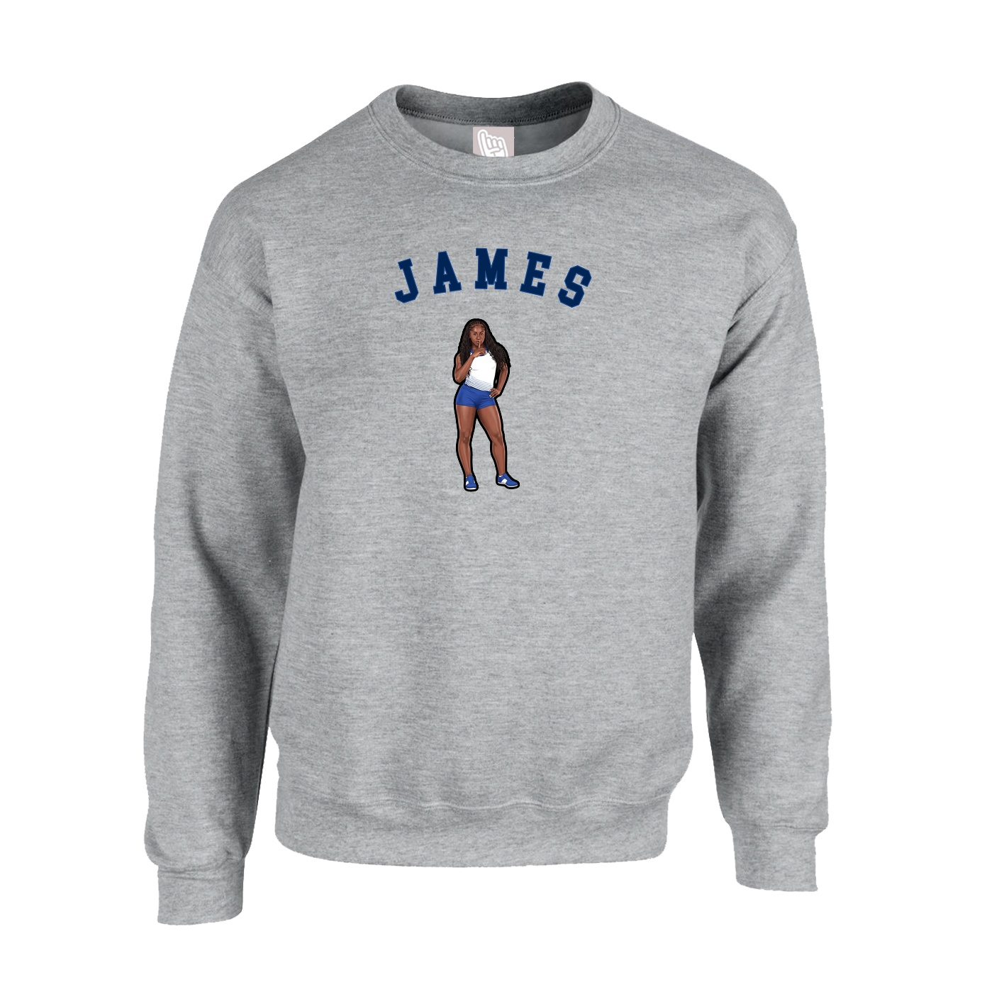 Fleece Crew — Shirsey Arch in Grey