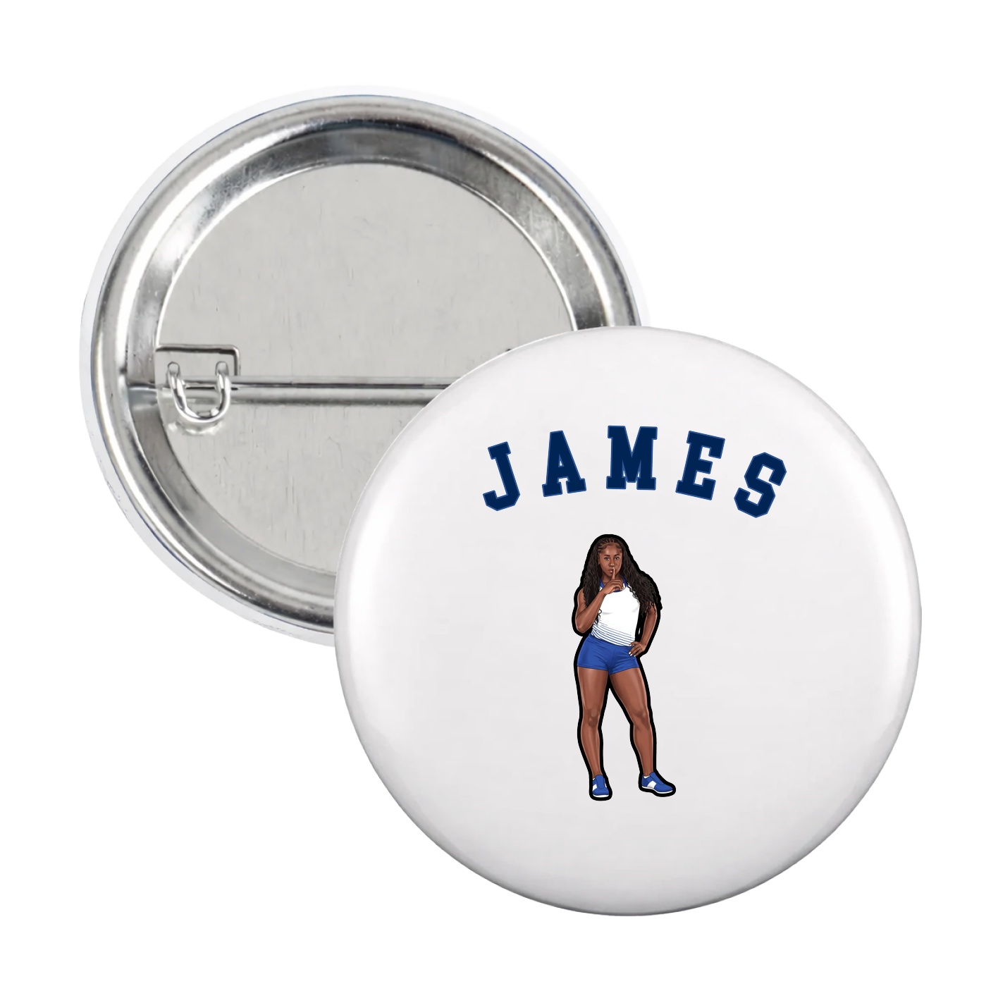 Game Day Button — Shirsey Arch in White