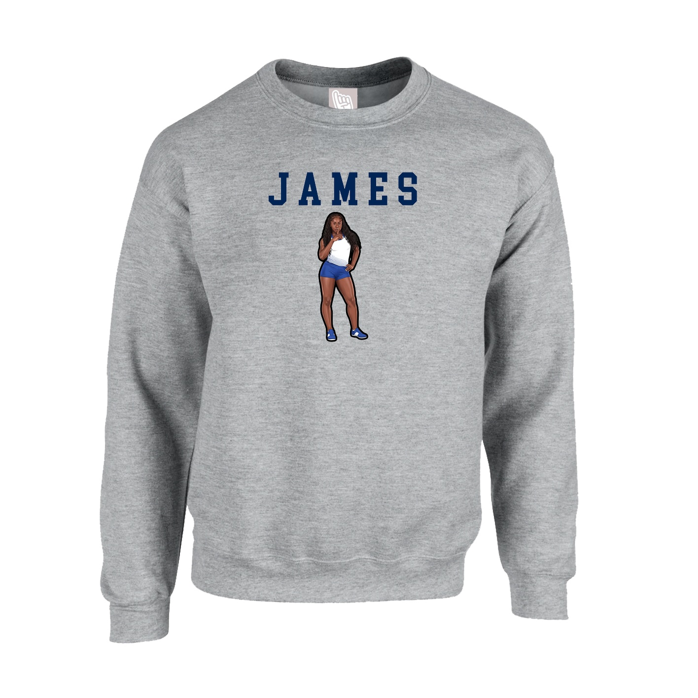 Fleece Crew — Shirsey in Grey