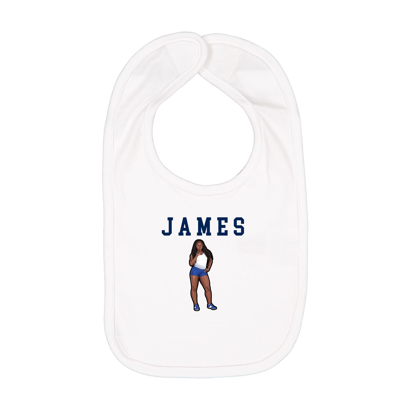 Infant Bib — Shirsey in White