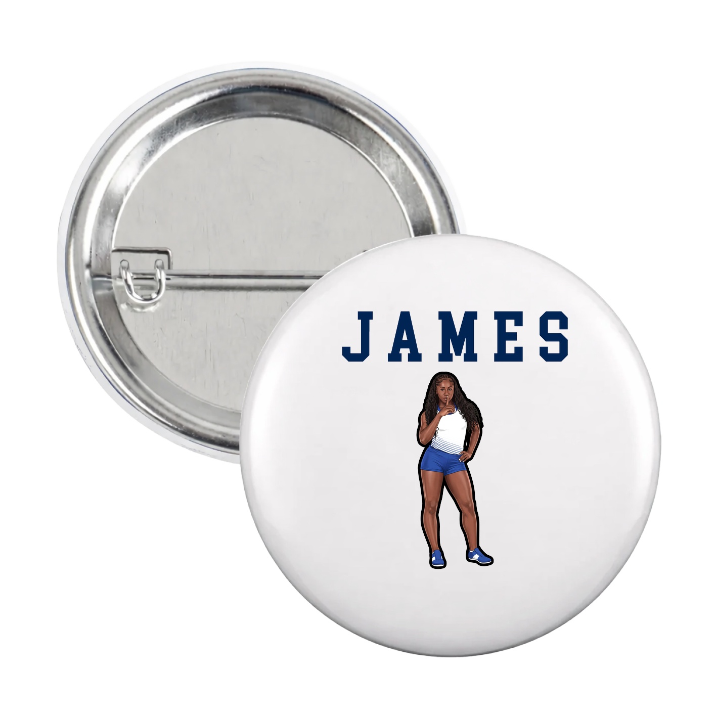 Game Day Button — Shirsey in White
