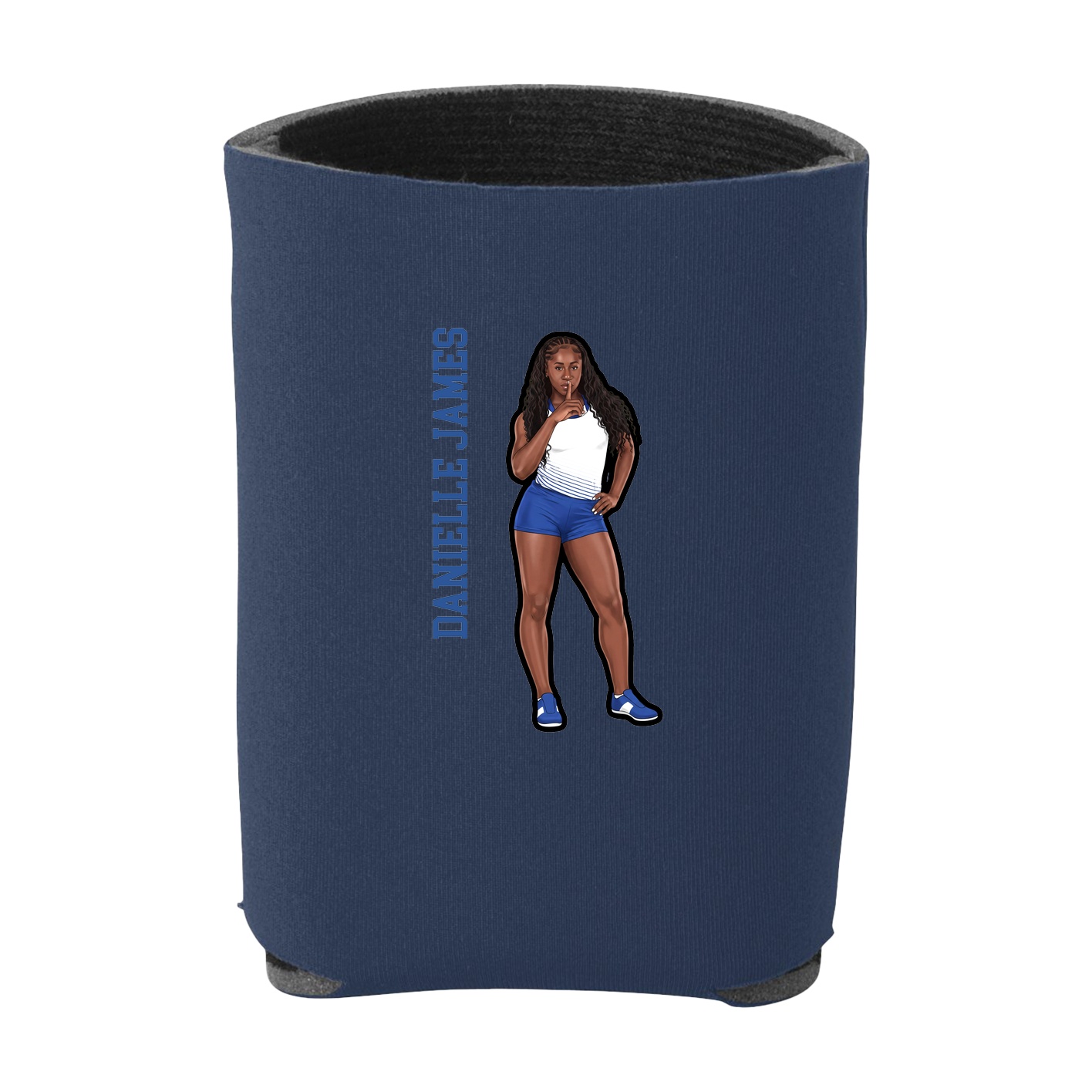 Can Holder — Name Vertical in Navy