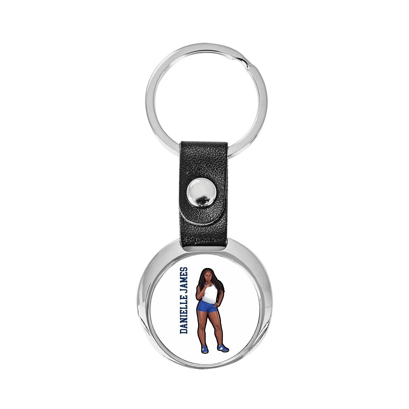 Key Chain — Name Vertical in Classic
