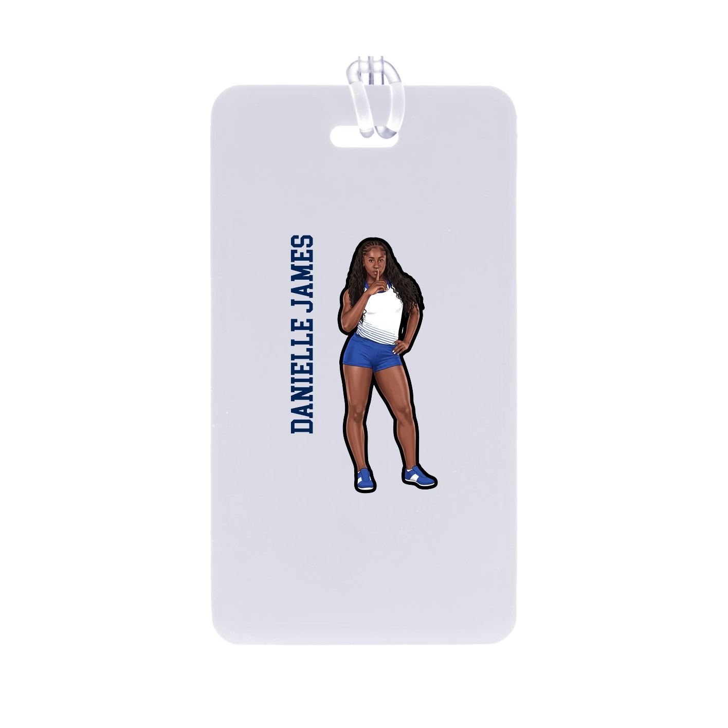 Bag Tag — Name Vertical in Classic