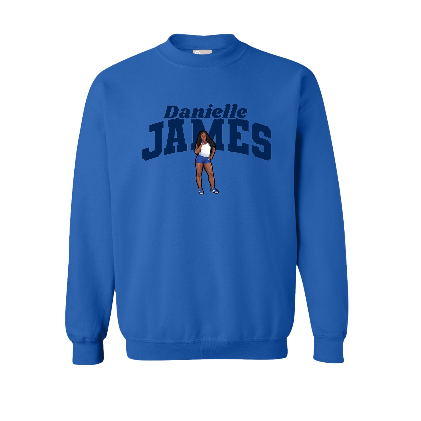 Fleece Crew — Signature Arch in Royal
