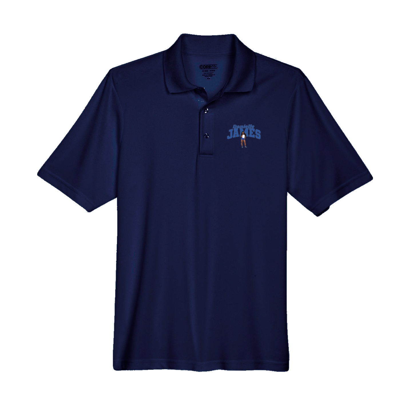 Performance Polo — Signature Arch in Navy