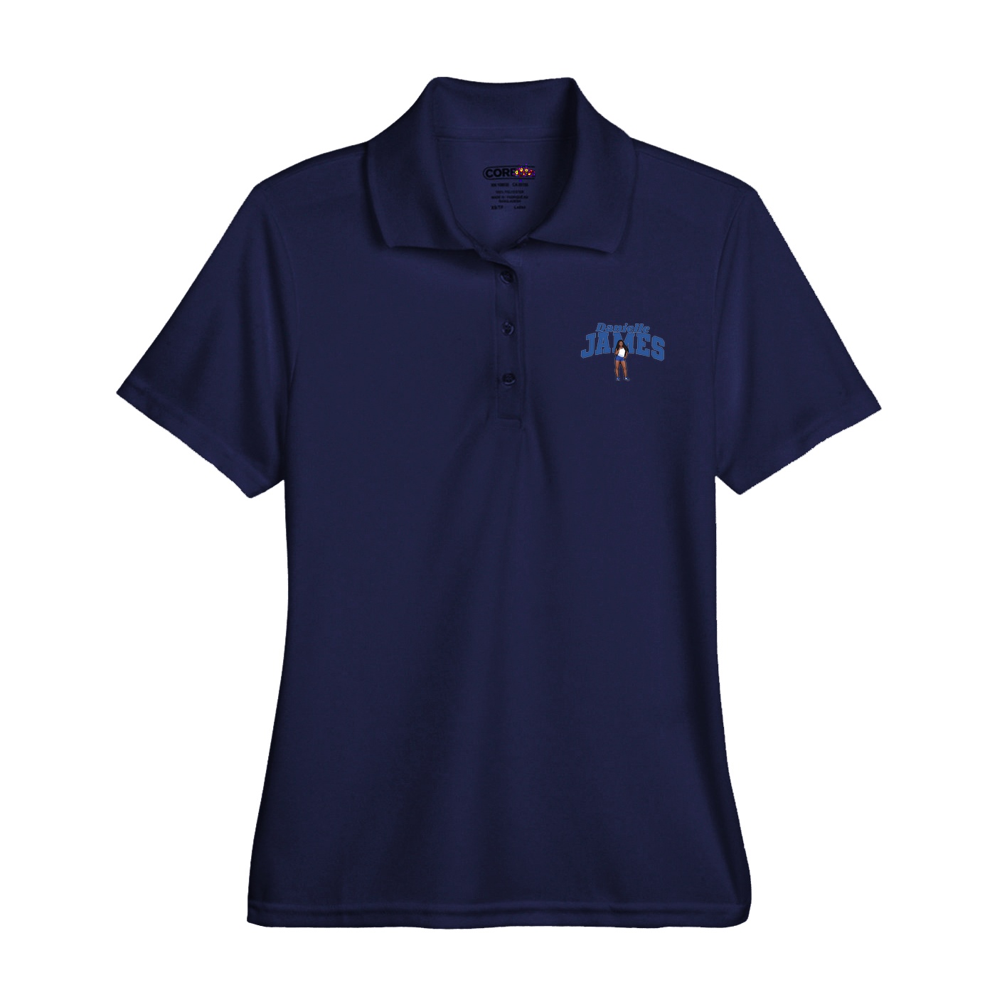 Womens Performance Polo — Signature Arch in Navy