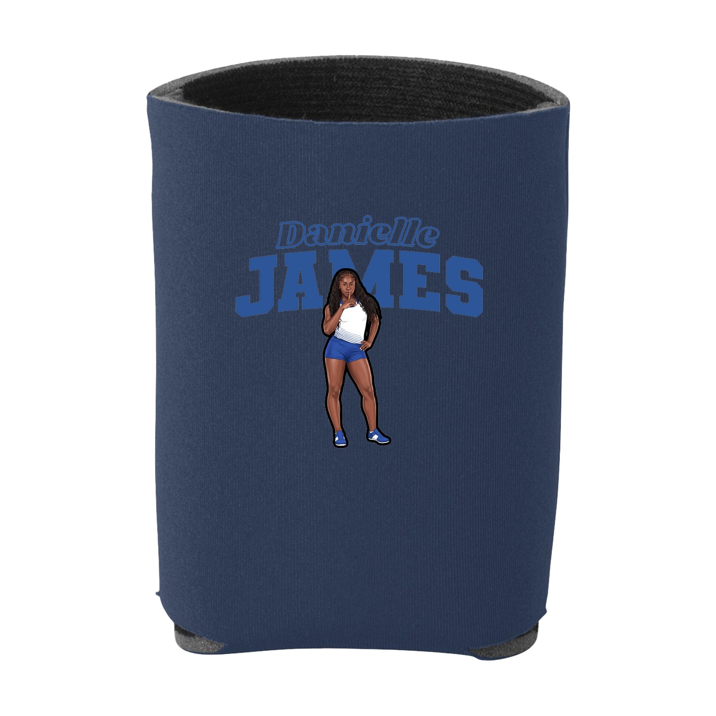 Can Holder — Name Arch in Navy