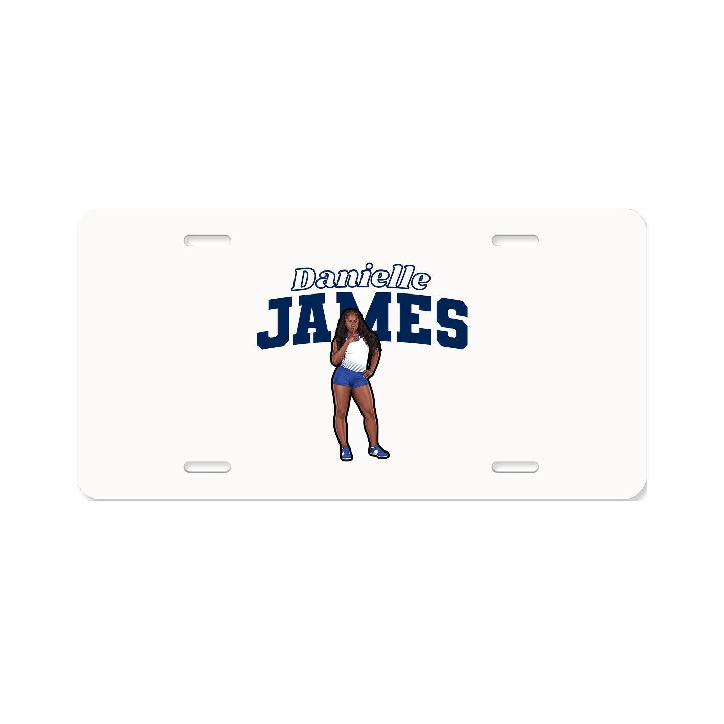 License Plate — Name Arch in Classic