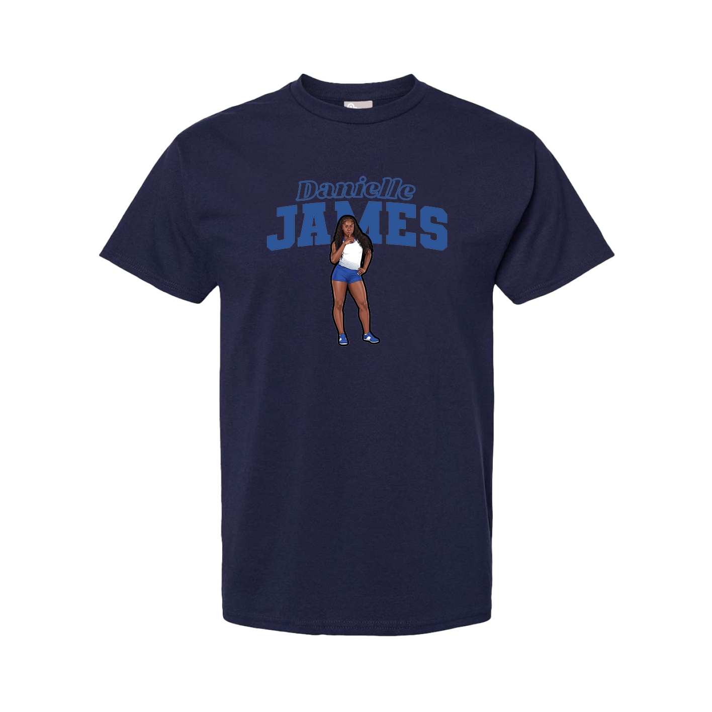 Youth Tee — Name Arch in Navy