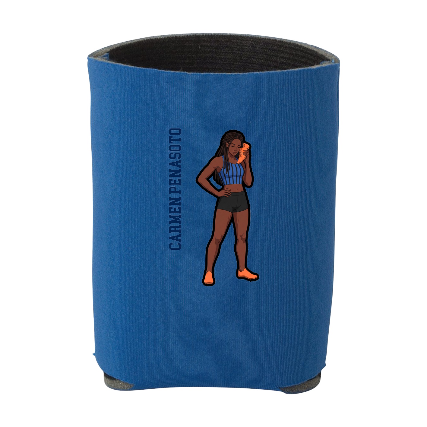 Can Holder — Name Vertical in Royal
