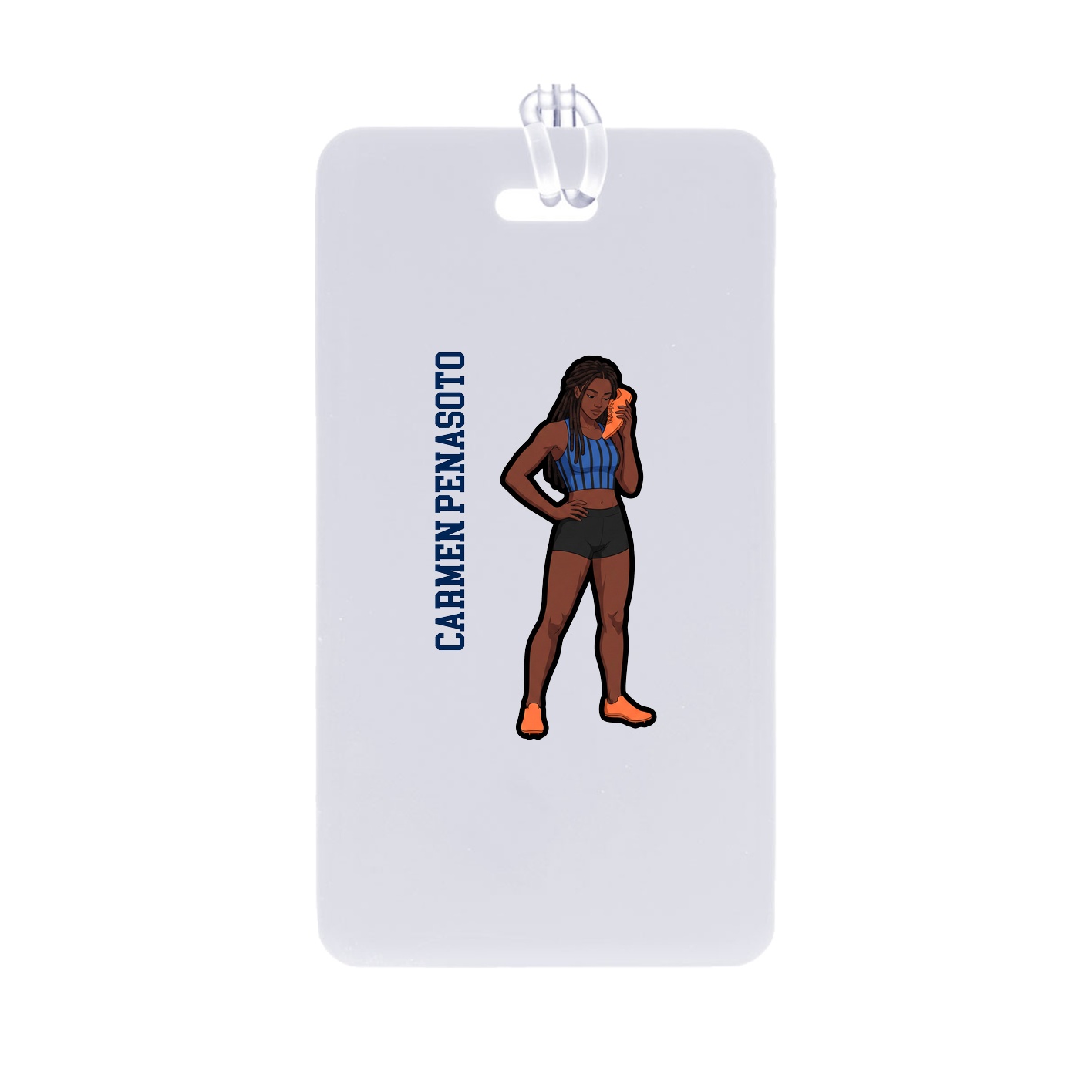 Bag Tag — Name Vertical in Classic