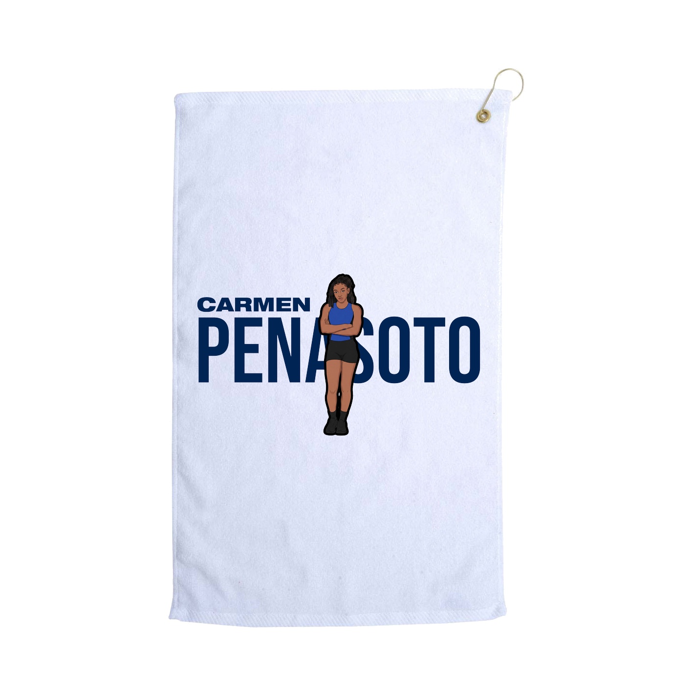 Golf Towel — Player Name in White