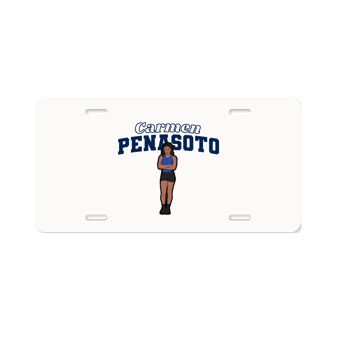 License Plate — Name Arch in Classic