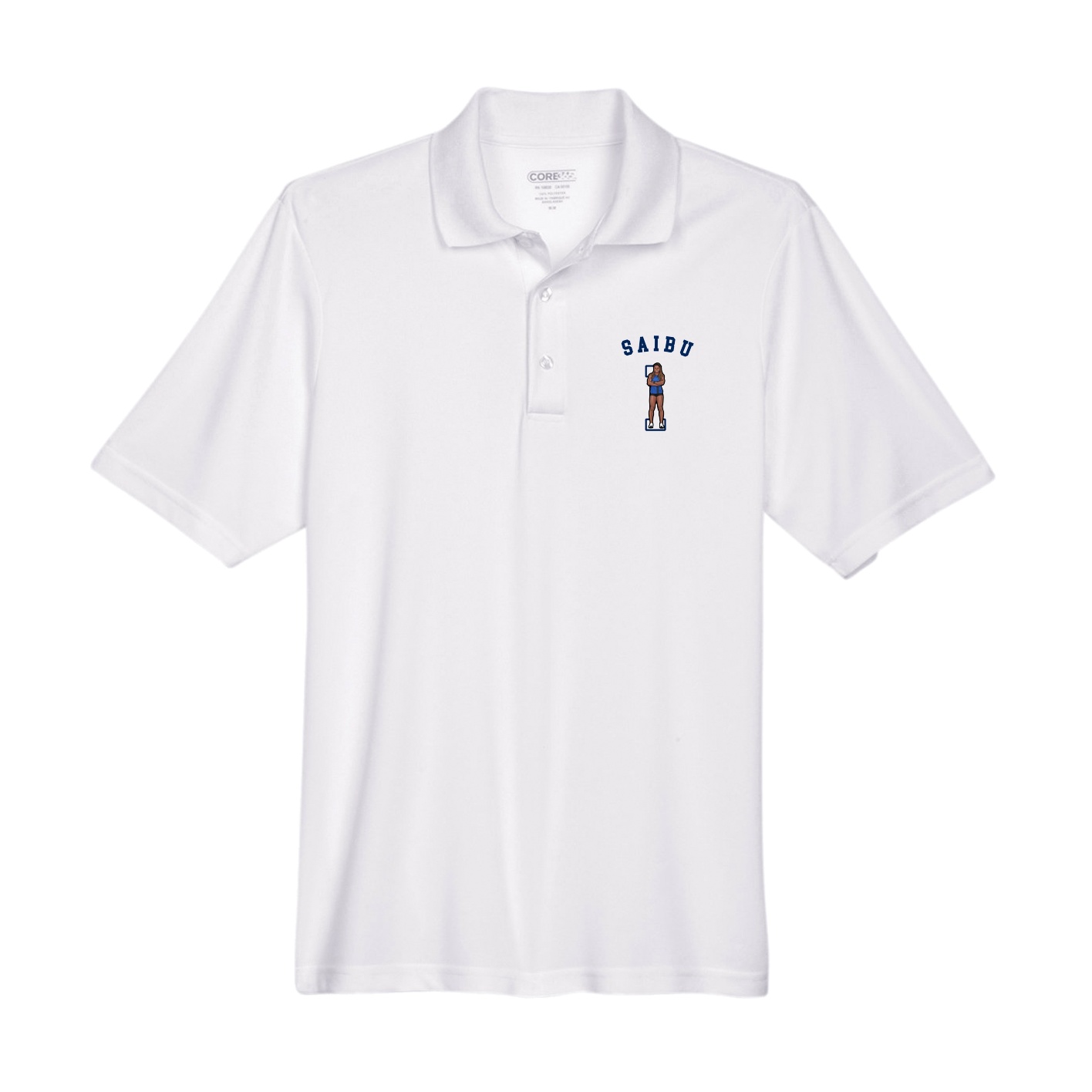 Performance Polo — Shirsey Arch in White