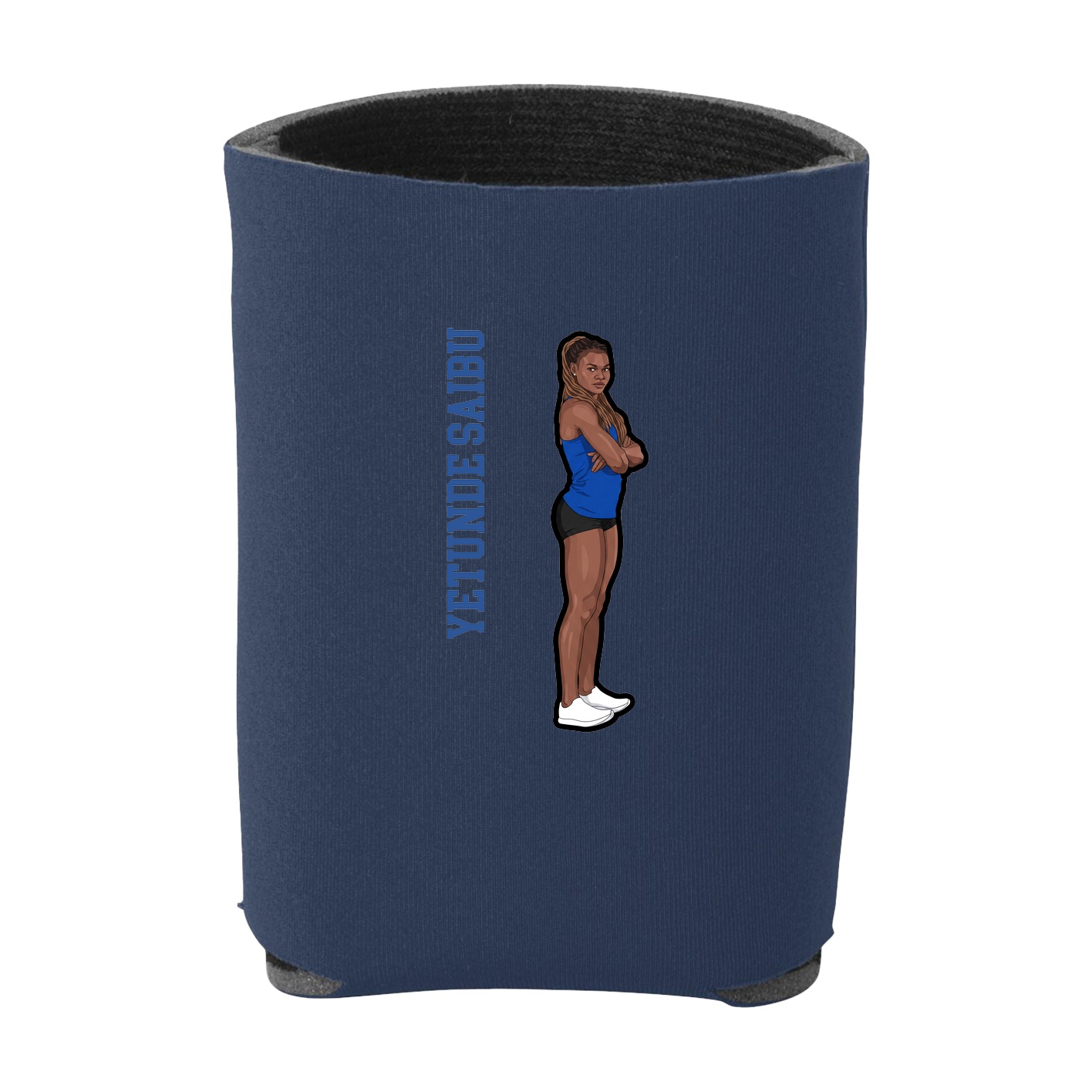 Can Holder — Name Vertical in Navy