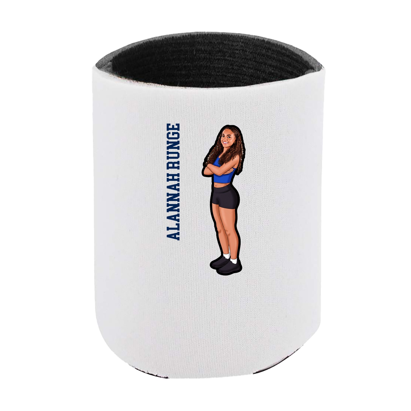 Can Holder — Name Vertical in White
