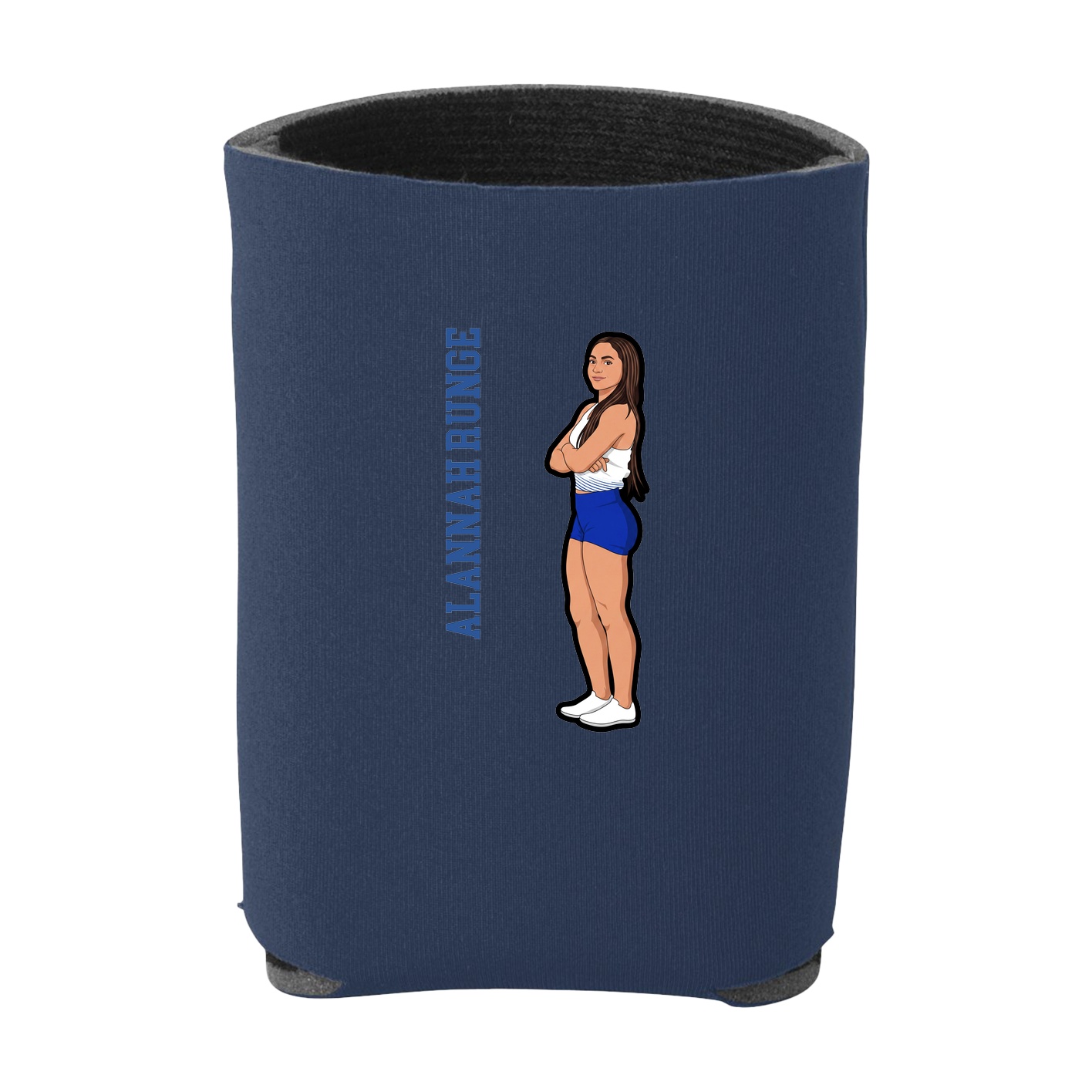 Can Holder — Name Vertical in Navy