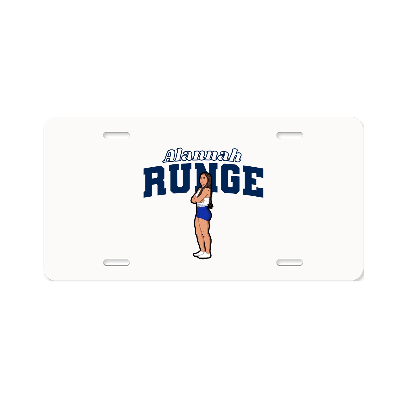 License Plate — Name Arch in Classic