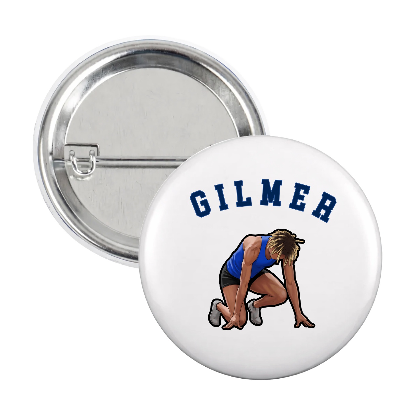 Game Day Button — Shirsey Arch in White