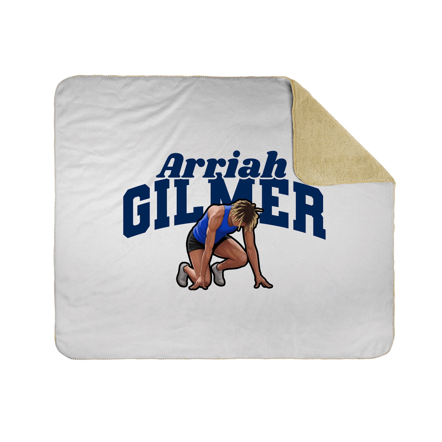 Throw Blanket — Signature Arch in White
