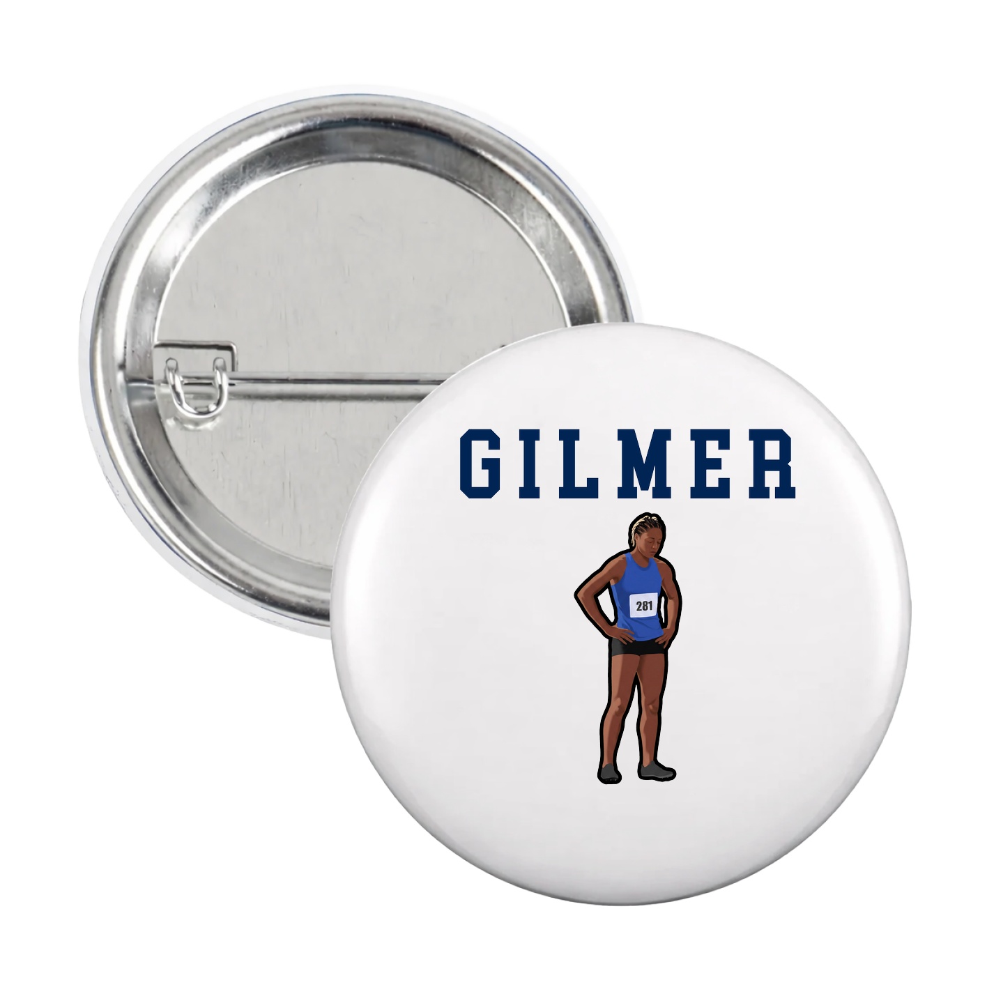 Game Day Button — Shirsey in White