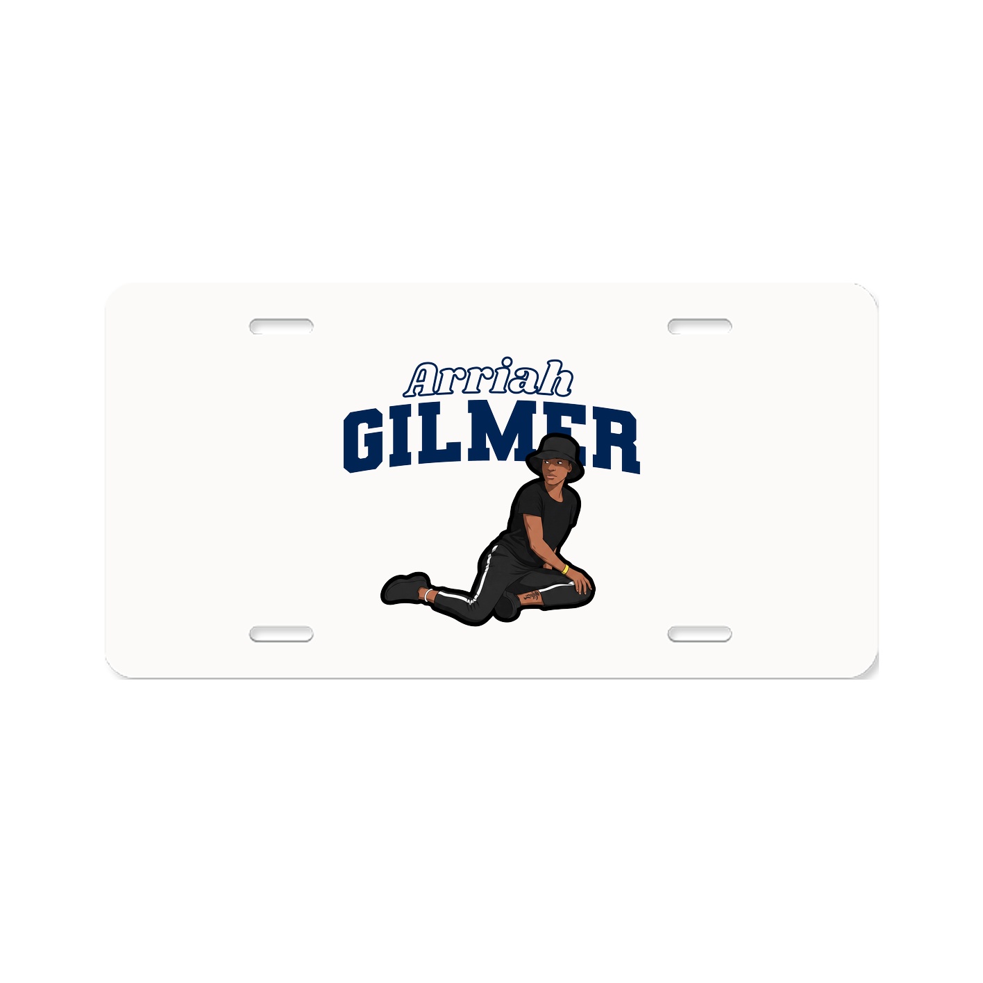License Plate — Name Arch in Classic