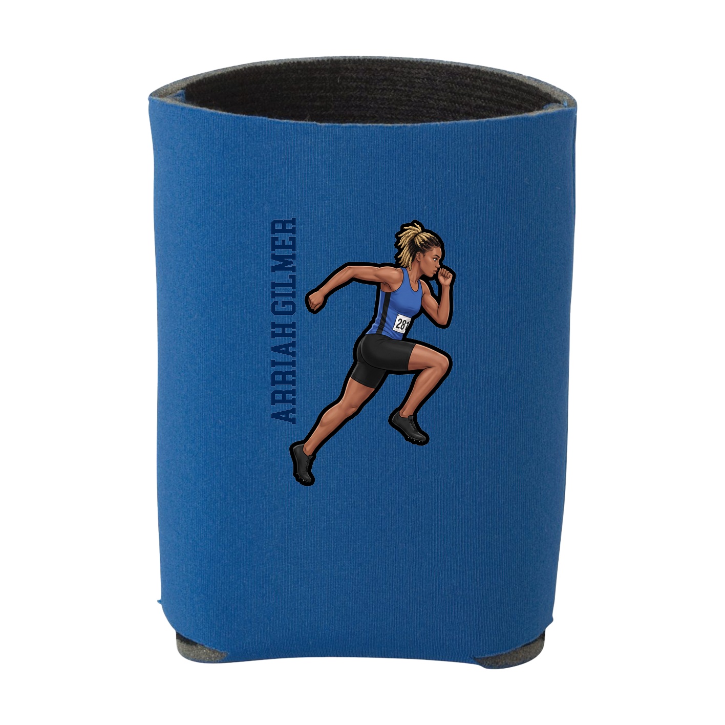 Can Holder — Name Vertical in Royal